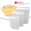 Home Basics 3 Piece Plastic Containers SC10937